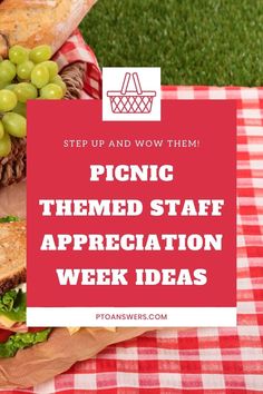 picnic themed staff appreciation week ideas