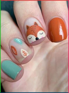 Trendy Fall Nails 2023, Acorn Nails Designs, Fall Thanksgiving Nails 2023, Nail Autumn 2023, Nail Art November, Fun November Nails, Thanksgiving Nails For Kids, Acorn Nail Art