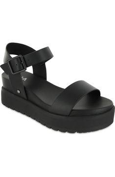 MIA Kayci Platform Sandal (Women) | Nordstromrack 90s Sandals, Mia Mia, Sandals Platform, Funky Shoes, Mia Shoes, Mary Jane Shoes Womens, Chunky Sandals, Hot Shoes, Open Toe Sandals