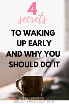 Wake Up Earlier, Get Up Early, Wake Up Early, Miracle Morning, Morning Habits, Time Management Skills, Side Business, Morning Routines, Be More Productive