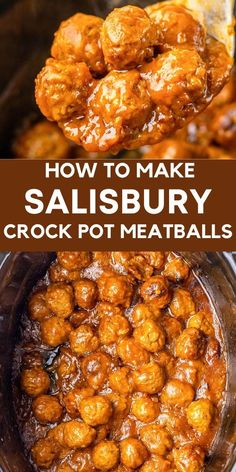 how to make salisbury crock pot meatballs