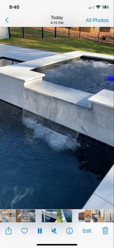 an image of a pool with water coming out of it