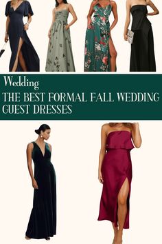 the best formal fall wedding guest dresses