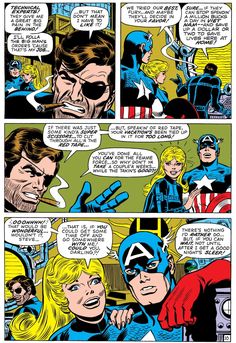 an image of captain america and the avengerss talking to each other in a comic strip