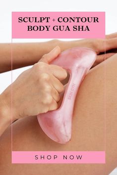 Must-Have Body Gua Sha Tool | Skin Gym | Create a spa-like experience at home with our new Body Gua Sha tool! This massage tool works wonders on your legs, arms, & even your stomach for a rejuvenated look. Shop now! Body Gua Sha, Make Me Up, Body Massage