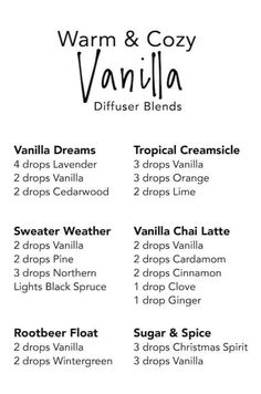 the warm and cozy vanilla diffuse blend is available for purchase in stores, or at home