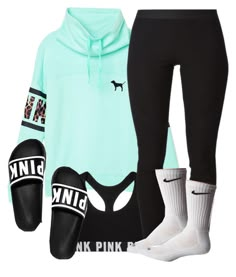 "bby you da one..;)" by a-simone143 ❤ liked on Polyvore featuring Victoria's Secret PINK, Helmut Lang and NIKE Victorious Secret, Nike Women Outfits, Victoria Secrets Pink, Pink Clothes, Pink Nation, Lazy Outfits, Lazy Day Outfits, Pink Vs