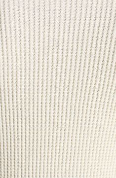 An embroidered label marks one sleeve of this hemp-and-cotton waffle-knit sweater that moves the crewneck's reinforced 'V' to the back for signature branding. 26" length (size large) Crewneck Long sleeves Ribbed cuffs and hem 55% hemp, 45% cotton Dry clean Made in Italy Designer Clothing Embroidered Labels, Waffle Knit Sweater, Knit Crewneck, Crewneck Sweater, Waffle Knit, Bottega Veneta, Crew Neck Sweater, Knit Sweater, Chalk