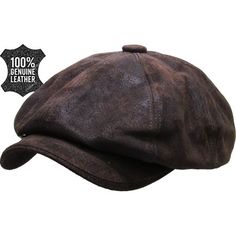 KBL-108 DBR S/M Size: S-M.  Color: Brown.  Gender: male.  Age Group: adult. Leather Ivy Cap, Mens Newsboy Hat, Ivy Hat, Cabbie Hat, Ivy Cap, Golf Hats, Cap Men, Leather Hats, News Boy Hat