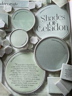 the article is about shades of celadon