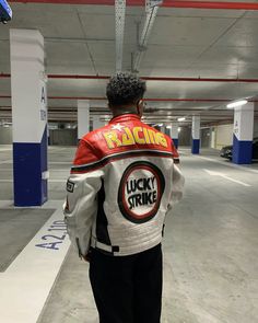 #racing_jacket#lucky_strike#racing#jacket Dope Fits, Jacket Outfit, Windbreaker Jacket, Jacket Outfits, Dream Life, Mens Jackets