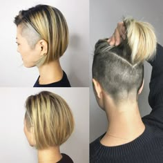 Half Shaved Head Hairstyle, Undercut Bob Haircut, Undercut Bob, Edgy Elegance, 2023 Hair