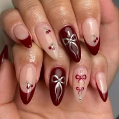 Unghie Nail Art, French Manicure Designs, Milky Nails, Easy Nails, Pearl Bow, Manicures Designs, Stick On Nails