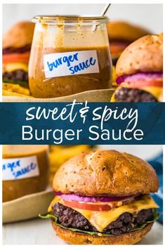 sweet and spicy burger sauce is the perfect way to use up those leftover hamburgers