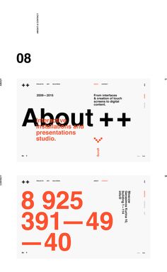 three different types of font and numbers