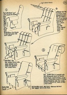 the instructions for an easy foldable reclining chair