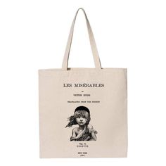 PRICES MAY VARY. Les Misérables a French historical novel by Victor Hugo, first published in 1862" title page printed on 100 % cotton canvas tote bag. Unique design Printed with ECO friendly ink Bag size : 15" x 14 Print at one side of this bag Les Misérables a French historical novel by Victor Hugo, first published in 1862" title page printed on 100 % cotton canvas tote bag. Bag size approx. : 15" x 14 Perfect gift for book lovers! Print at ONE side of this bag. Library Bag, Historical Novels, Design Book, Anne Of Green, Anne Of Green Gables, Les Miserables, Victor Hugo, Green Gables, Book Bag