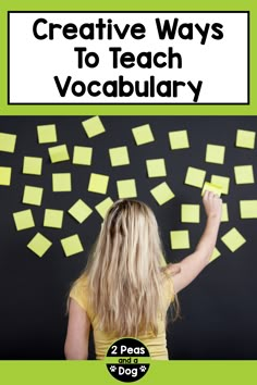 Girl arranging post it notes Ways To Teach Vocabulary Words, Grade 3 Teaching Ideas, Vocabulary Teaching Strategies, Teaching Content Vocabulary, Introducing Vocabulary Activities, Introduce Vocabulary Activities, Fun Ways To Teach Vocabulary, Vocabulary Review Activities, Teaching Vocabulary Elementary