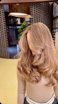 Blonde Women Hairstyles, Blond Strawberry Hair, Easy To Manage Hair Color, Dark Strawberry Blonde Hair Color, Ash Strawberry Blonde Hair, 2 Colored Hair, One Color Hair, Pretty Haircolors, Rich Blonde Hair