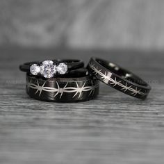 Barb Wire Ring, Barbed Wire Ring, Barb Wire Wedding Ring, Couple Rings, Biker Rings Barbed Wire Ring, Wedding Ring Couple, Black Wedding Bands, Biker Wedding, Barb Wire, Ring Couple, Rings Black, Black Wedding Band, Jewelry Board