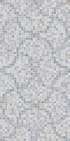 a white and blue mosaic tile wallpaper