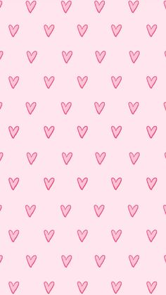 a pink background with hearts on it