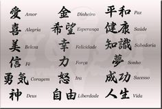 an image of chinese characters in different languages