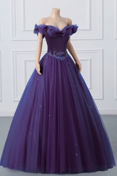 Any things please feel free to contact us: sales@cutedressy.com ******* Product Details******* Product Number:#C3WS Fabric: Tulle Color: Purple Back Style: Lace-up Hemline: Floor Length Making time: 2-3 weeks, Shipping time: 3-5 working days. Custom size/color, Rush Order is available, and no extra cost. ******* Custom Measurements******* For better fitting, You can leave us the following information in the order notes when you check out, and please have a look our measuring guide at first: : Bust: ________inch/cm, Waist: ________inch/cm, Hips: ________inch/cm Hollow to knee( for knee length dress only):________inch/cm Hollow to Floor(without shoes): ________inch/cm Your Height without shoes______, The Shoes height you will wear with the dress:______ Occasion date:______ Dark Purple Fantasy Dress, Homecoming Princess, Extravagant Outfits, Formal Dress Purple, Purple Silhouette, Purple Party Dress, Chic Evening Dress, Purple Wedding Dress, Prom Season