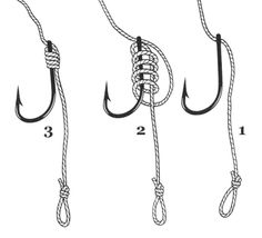 four different types of fishing hooks with numbers on each hook and the same length as shown above