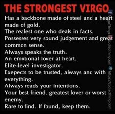 the strangest virgo poem