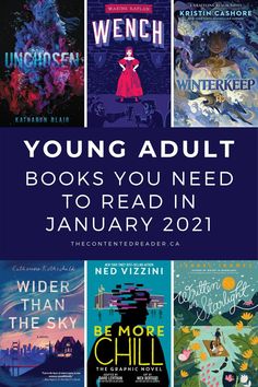 the young adult books you need to read in january 2021, including novels by various authors