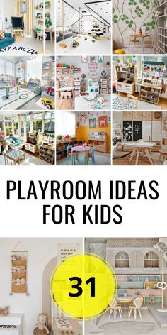 playroom ideas for kids with text overlay