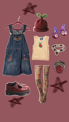 Childish Outfits For Women, Funky Clothing Style, Whimsy Twee Clothing, Lampcore Outfit, Whimsy Aesthetic Outfits, Fun Outfits For Women Funky, Twee Outfit Aesthetic, Aesthetic Outfits Colorful, Funky Clothes Aesthetic