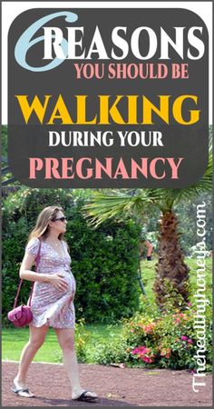 a pregnant woman walking down a path with the caption, 5 reasons you should be walking during your pregnancy