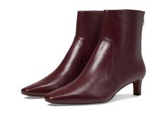 Burgundy Boots Ankle, Boots Outfit Ankle, Kitten Heel Boots, Red Booties, Burgundy Boots, Narrow Shoes, Koolaburra By Ugg, Fall Boots, Heel Boot