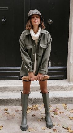 Raining Outfit, Wellington Boots Outfit, Zara Looks