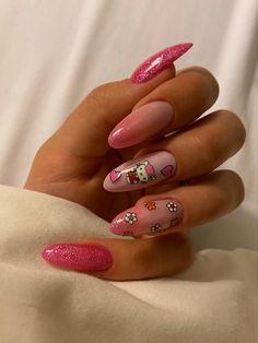 San Valentine Nails, San Valentine Nails Ideas, Valentine Nails Ideas, Vday Nails, San Valentine, Valentine Nails, Long Nail Designs