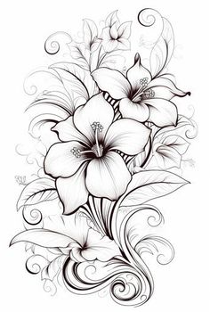 Lily Tattoo: Embrace Floral Elegance Tulip Flower Tattoo Sleeve, Flower Shoulder Tattoo Stencil, Collar Bone Tattoo Both Sides, Female Flower Sleeve Tattoo, Side Tattoos Women Flower, Tattoos For Thighs For Women, Upper Arm Sleeve Tattoo Women Unique, Cherry Blossom Cover Up Tattoo, Orchid Bouquet Tattoo