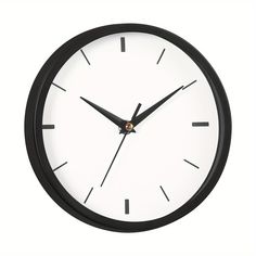 a large black and white clock on a white background with the numbers six to twelve