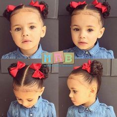 Mixed Baby Hairstyles, Mixed Girl Hairstyles, Childrens Hairstyles, Mixed Kids, Princess Hairstyles