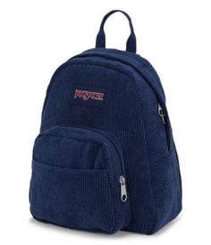 The Half Pint Backpack is a super cute addition to any outfit. Featuring one main compartment, a front zippered pocket, and all of the cuteness you could ever imagine.Small and light, the JanSport Half Pint is the perfect throw-on-and-go miniature backpack. Cute Backpack With Zipper Pocket For Everyday Use, Cute Blue Backpack With Zipper Closure, Cute Travel Backpack With Zipper Closure, Cute Backpack With Zipper Pocket, Navy Blue Jansport, Miniature Backpack, Backpack Jansport, Backpack Vintage, Aesthetic Backpack