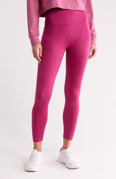 Perfect for the cooler months, these high-rise leggings are lined in soft fleece to keep you cozy warm. 75% polyester, 25% spandex Machine wash, tumble dry Imported High Waist Leggings, High Rise Leggings, Active Wear Leggings, High Waisted Leggings, Nordstrom Rack, Active Wear, High Waist, High Rise, Nordstrom