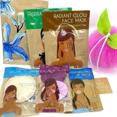 Self Care Bath Spa Bundle New. Includes 7 Items: Exfoliating Facial Sponge Silicone Facial Scrubber Moisturizing Lip Mask Radiant Glow Face Mask Hydrating Facial Sheet Mask Moisturizing Hand Mask Pink Flower Loofah Face Mask Hydrating, Self Care Bath, Facial Scrubber, Gold Eye Mask, Pore Mask, Hand Mask, Laser Hair Removal Device, Facial Sponges, Glow Face