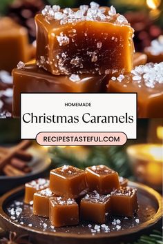 **Homemade Christmas Caramels** are rich, buttery, and melt-in-your-mouth delicious! Made with simple ingredients like sugar, butter, cream, and vanilla, these homemade caramels are soft and chewy, with a perfect balance of sweetness. Wrapped in wax paper for a classic touch, they make the perfect holiday gift, party favor, or sweet treat to enjoy with family and friends. Wrapped Caramel Recipes, Easy Soft Caramels, Old Fashion Toffee Recipe, Microwave Caramels Recipe, The Best Homemade Carmels, No Fail Caramels, Homemade Christmas Caramels, Chocolate Covered Salted Caramels, Homemade Christmas Carmels