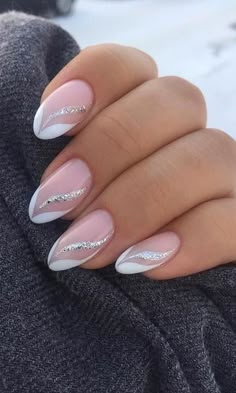 Manicure Nail Designs, French Manicure Nails, Pretty Nail Art Designs, Elegant Nails, Classy Nails, Fancy Nails, Chic Nails, Short Acrylic Nails