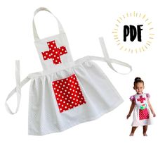 ♥ OVER 9,000 Postive 5-star reviews! I am not new to Pattern Designing, this is just my newest Etsy Shop! To see all reviews, see our other shop and buy with confidence! https://www.alohalittleones.etsy.com   ♥ Sizes Included: Toddler & Children ♥ These make the perfect cooking kitchen aprons or add the first aid cross on the front for a nurse costume! ♥ Included & available to download IMMEDIATELY after you checkout: - Printable PDF Sewing Pattern - Complete list of the materials you will need. Nurse Apron, Diy Nursing, Apron Patterns, Apron Tutorial, Apron Sewing, Costume Sewing, Apron Sewing Pattern, Vintage Nurse, Childrens Aprons