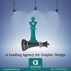 a chess piece with the words leading agency for graphic design