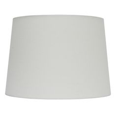 a white lamp shade on a white background