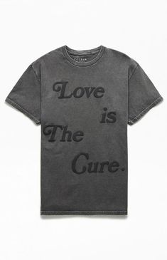 Love Is The Cure Puff Graphic T-Shirt Pacsun Mens, Lifestyle Clothing, Cute Simple Outfits, Mens Graphic Tee, Cool Tees, Basic Tees, Pacsun, Cool Style, Graphic T Shirt