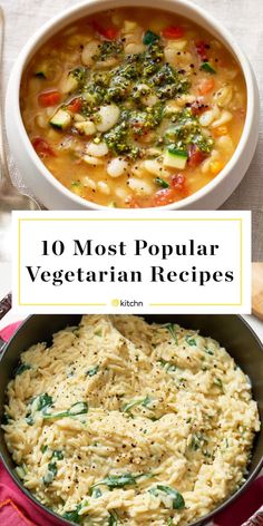 the top 10 most popular vegetarian recipes